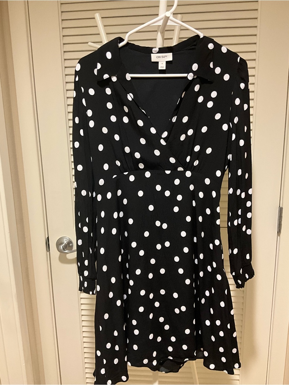 Black Polka Dot Mini Dress